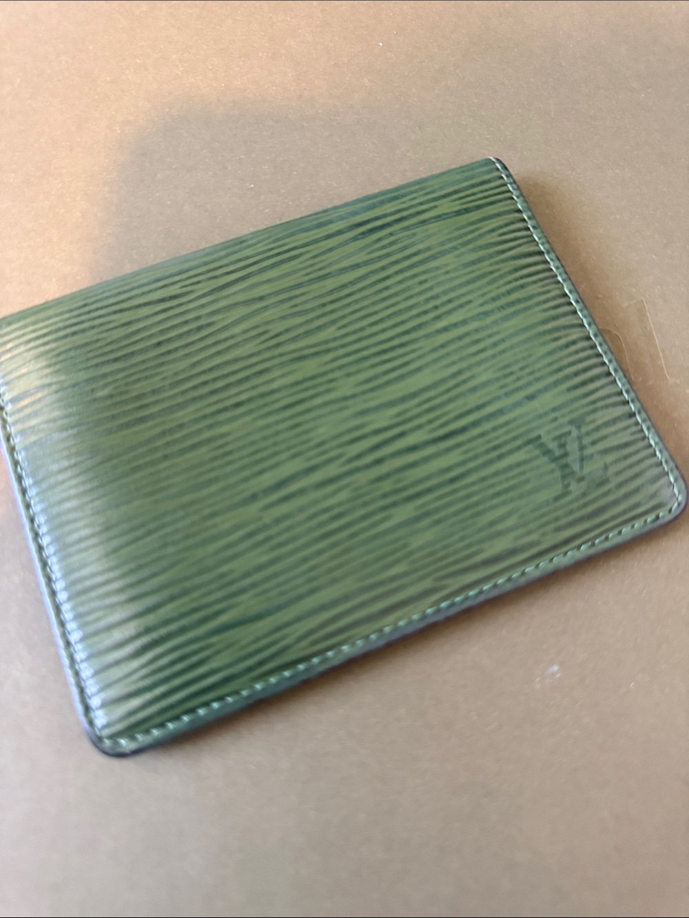 Louis Vuitton Green Epi Leather Card Case